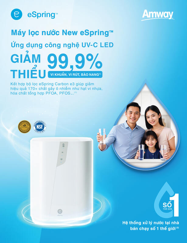 Công nghệ UV-C LED giảm 99.9% vi khuẩn, virus